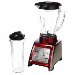 Oster Designed for Life 7-Speed Red Blender with 48 oz. Glass Jar and 20 oz. Smoothie Cup thumbnail 2