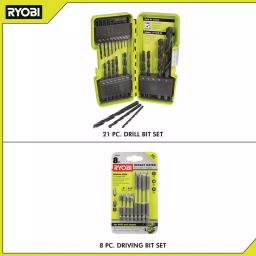 RYOBI 29-Piece Black Oxide Drill Bit Set and Impact Rated Driving Bit Set thumbnail 3