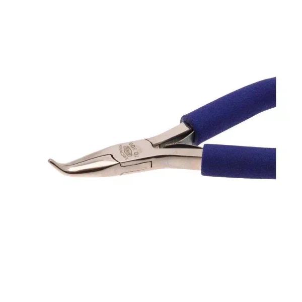 Aven 4.5 in. Bent Nose Pliers with Smooth Jaws and ESD Safe Cushion Grips