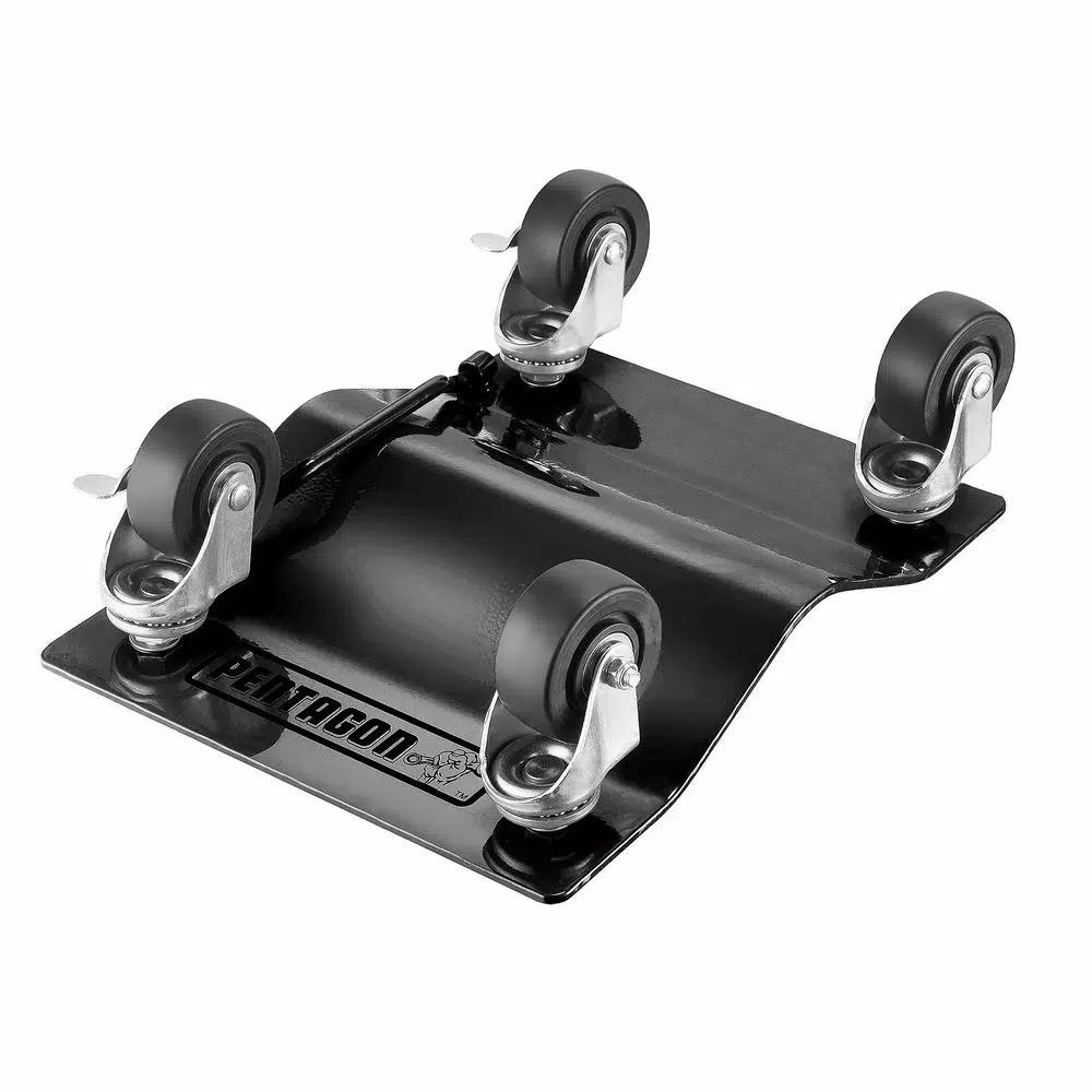 Pentagon Tool Premium Steel Car Tire Dolly 2-Pack, 1500 lb Capacity per Skate