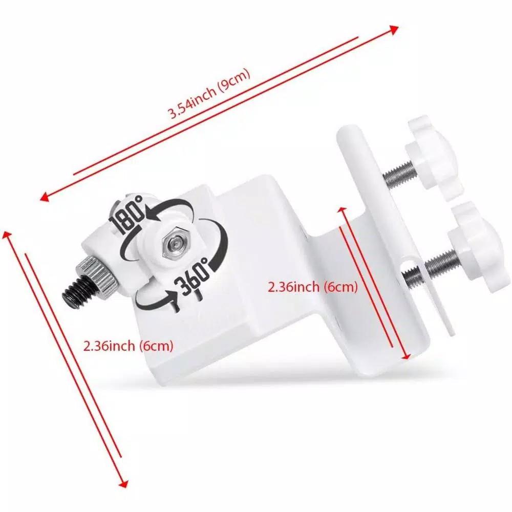 Wasserstein Weatherproof Gutter Mount for Blink Outdoor, XT and XT2 Cameras, 2-Pack, White