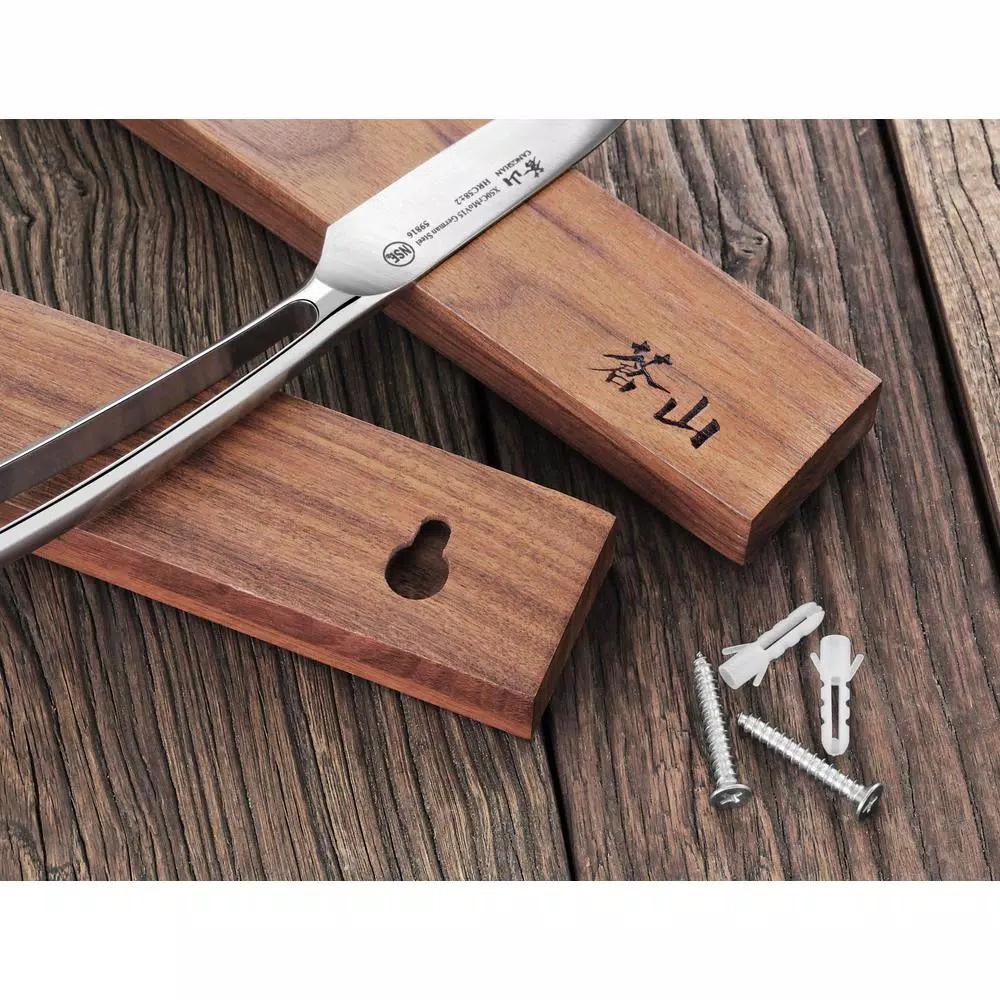 Cangshan 12 in. Walnut Wood Magnetic Knife Bar