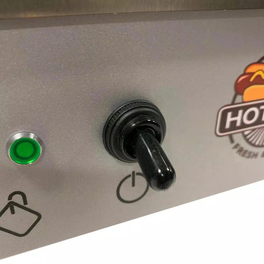 Paragon Pro Series Stainless Steel Hot Dog Steamer, 8 Qt. Capacity, 200 Hot Dog Capacity