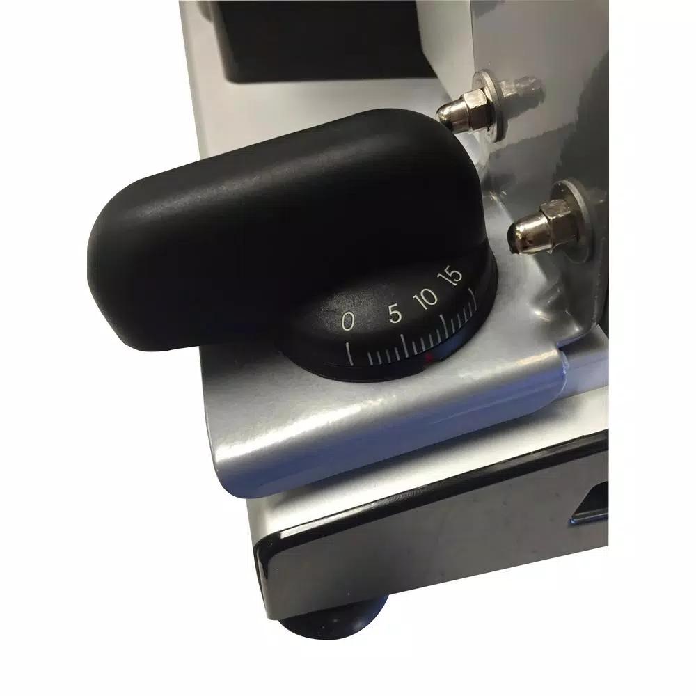 LEM Mighty Bite 200W Silver Meat Slicer with 8.5-inch Stainless Steel Blades