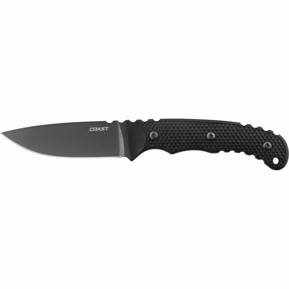 Coast F402 Full-Tang 4 in. Stainless Steel Fixed Blade Utility and Hunting Knife