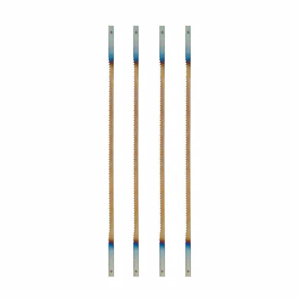 RYOBI 4-Piece Regular Tooth Scroll Saw Blades, 20 TPI, High Carbon Steel