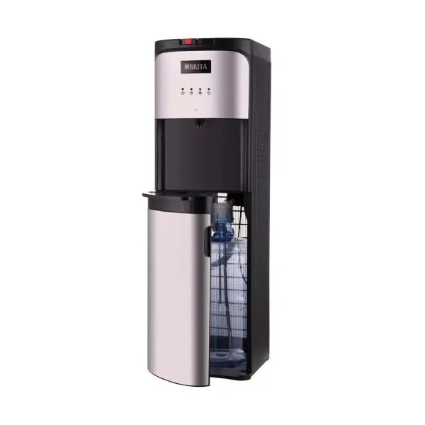 Brita Bottom-Loading Water Cooler with Built-In Filter, Stainless Steel, Hot and Cold