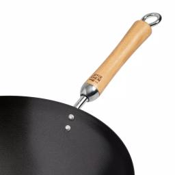 Honey-Can-Do Joyce Chen 4-Piece Carbon Steel Non-Stick Wok Set with High Dome Lid, Bamboo Spatula, and Recipe Booklet thumbnail 5