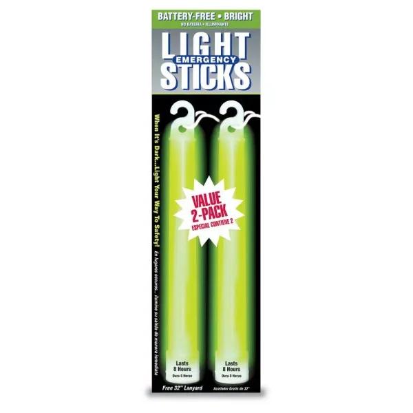 Ready America Green 8-Hour Chemical Light Stick (2-Pack)