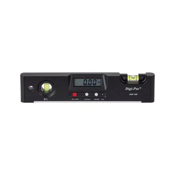 Digi-Pas DWL-200 7.9 in. Digital Torpedo Level with Magnetic Base and Protractor Angle Gauge