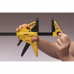 Wolfcraft 2-Pack Professional Quick-Release 1-Hand Bar Clamps and Spreader, 6 in. to 14 in. thumbnail 9
