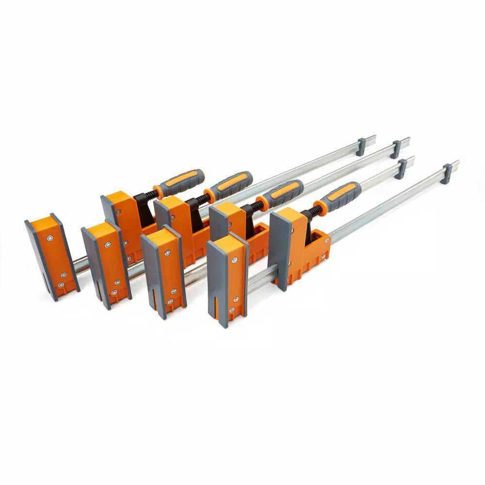 BORA Steel Parallel Clamp Set, 4-Piece (24 in. and 31 in.)