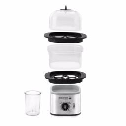 HOLSTEIN HOUSEWARES Holstein 2-Tier Egg Cooker, 8-Egg Capacity, Black Stainless Steel thumbnail 2