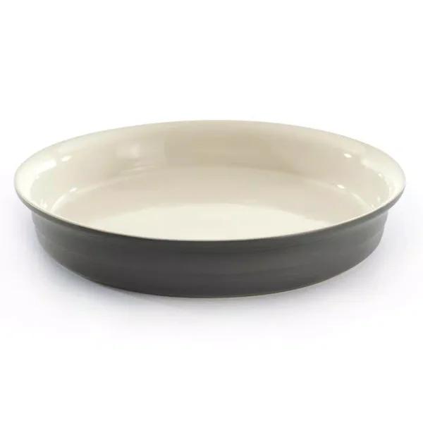 BergHOFF Collect and Cook Stoneware Round Baking Dish, Gray