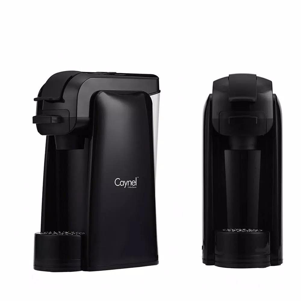 Boyel Living 1000W Single Serve Coffee Maker, Black Compact Coffee Machine Compatible with K-Cup and Coffee Grounds