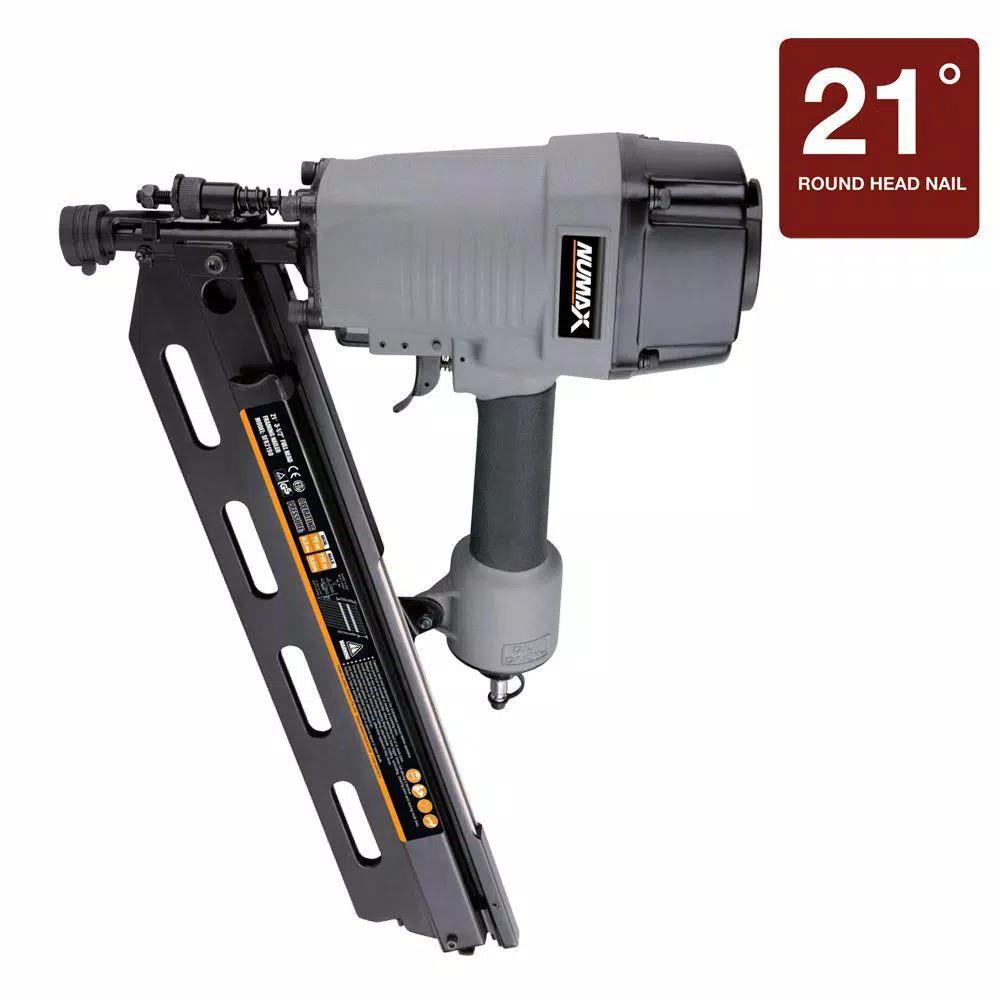 NuMax SFR2190 Pneumatic 21-Degree 3-1/2 in. Full Round Head Framing Nailer