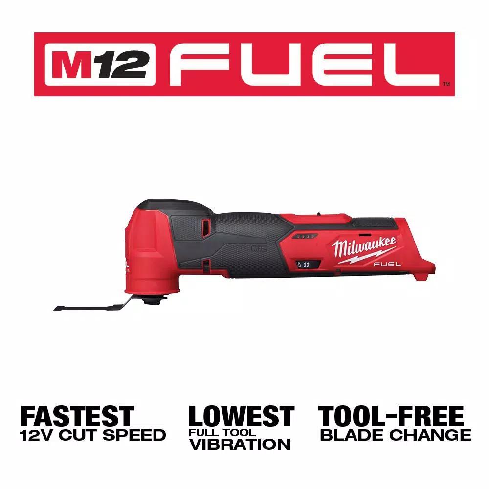 Milwaukee M12 FUEL 12V Brushless 4-in-1 Installation Drill Driver and Oscillating Multi-Tool Set (Tool-Only)