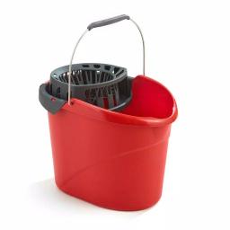 O-Cedar 2.5 Gal. Quick Wring Bucket with Easy Wringer System, Red thumbnail 1