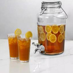 Gibson Home Bayfront Summer 2.6 Qt. Glass Drink Dispenser with Wire Bail Handle thumbnail 5