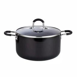 Cook N Home 8-Piece Aluminum Nonstick Cookware Set, Black thumbnail 3