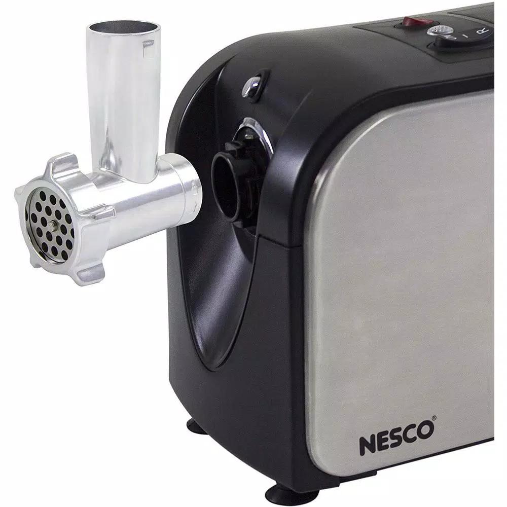 Nesco FG-180 500W Stainless Steel Electric Meat Grinder with Sausage Stuffer
