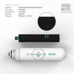 Kenmore KM5K Replacement Water Filter Cartridge, Post Carbon Filter for Water Coolers thumbnail 2