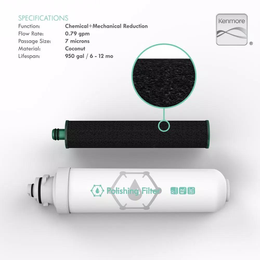 Kenmore KM5K Replacement Water Filter Cartridge, Post Carbon Filter for Water Coolers
