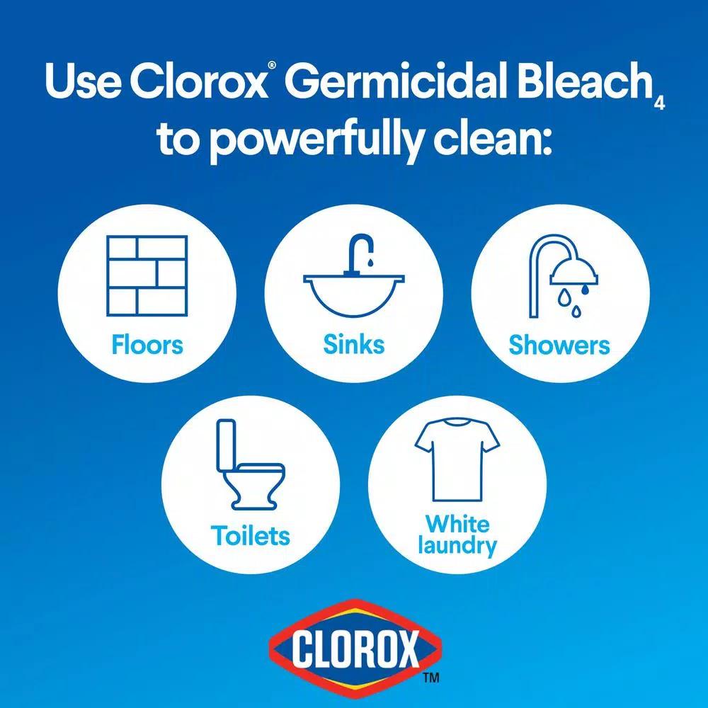 Clorox Concentrated Germicidal Bleach, 121 oz (2-Pack)