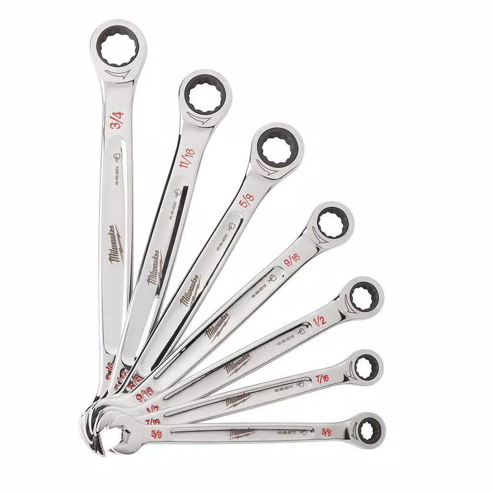Milwaukee 64-Piece 1/4 in. Drive SAE/Metric Ratchet, Socket, and Combination Ratcheting Wrench Set