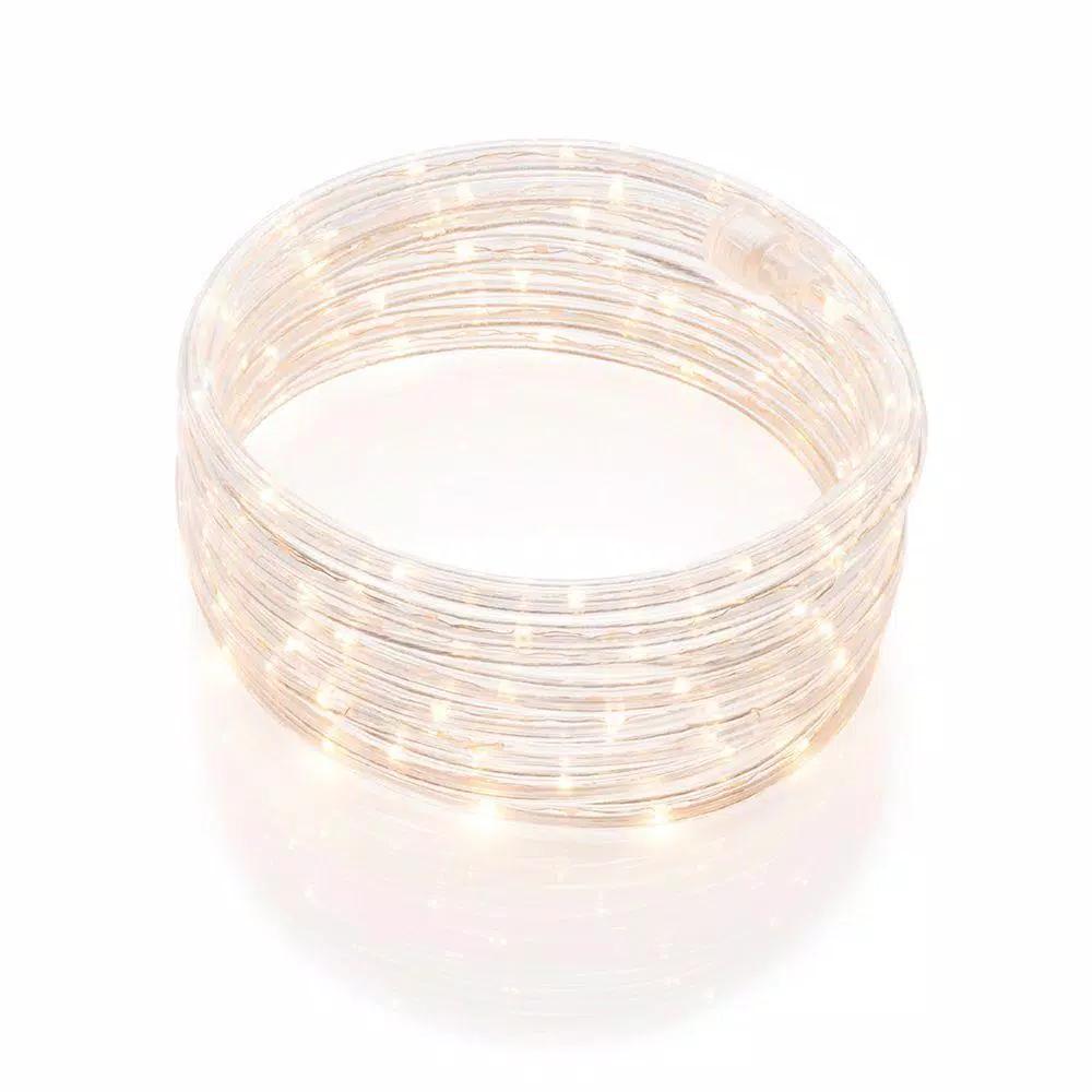 DEERPORT DECOR 96 ft. White LED Rope Light 2-Pack, 360° Directional Shine Indoor/Outdoor Decorative Lighting