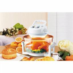 SPT 1300W White Countertop Convection Oven with Built-in Timer and Extender Ring thumbnail 8