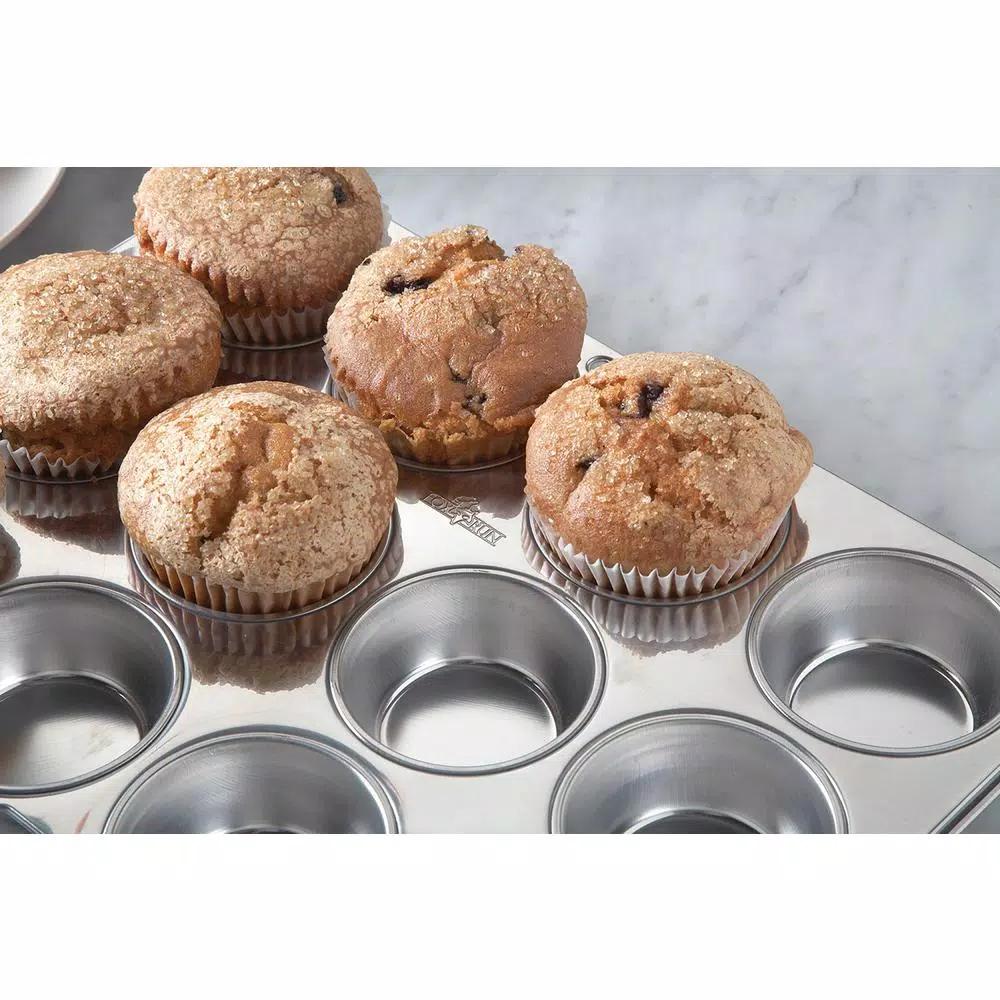 Fox Run Stainless Steel 12-Cup Muffin and Cupcake Pan