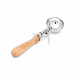Fox Run Vintage Trigger Ice Cream Scoop with Beechwood Handle thumbnail 1