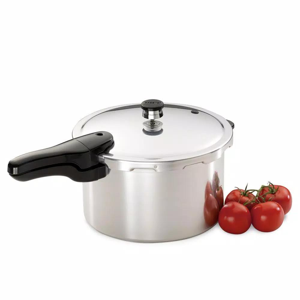 Presto 8 Qt. Aluminum Stovetop Pressure Cooker with Cooking Rack