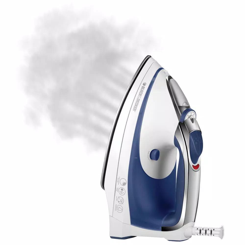 BLACK+DECKER Steam Advantage Traditional Steam Iron, 1200W, Blue