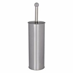 Bath Bliss Chrome Toilet Brush and Holder Set with Stainless Steel Canister thumbnail 1