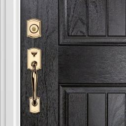 Baldwin Prestige Wesley Single Cylinder Door Handleset with Alcott Knob, Lifetime Polished Brass thumbnail 10