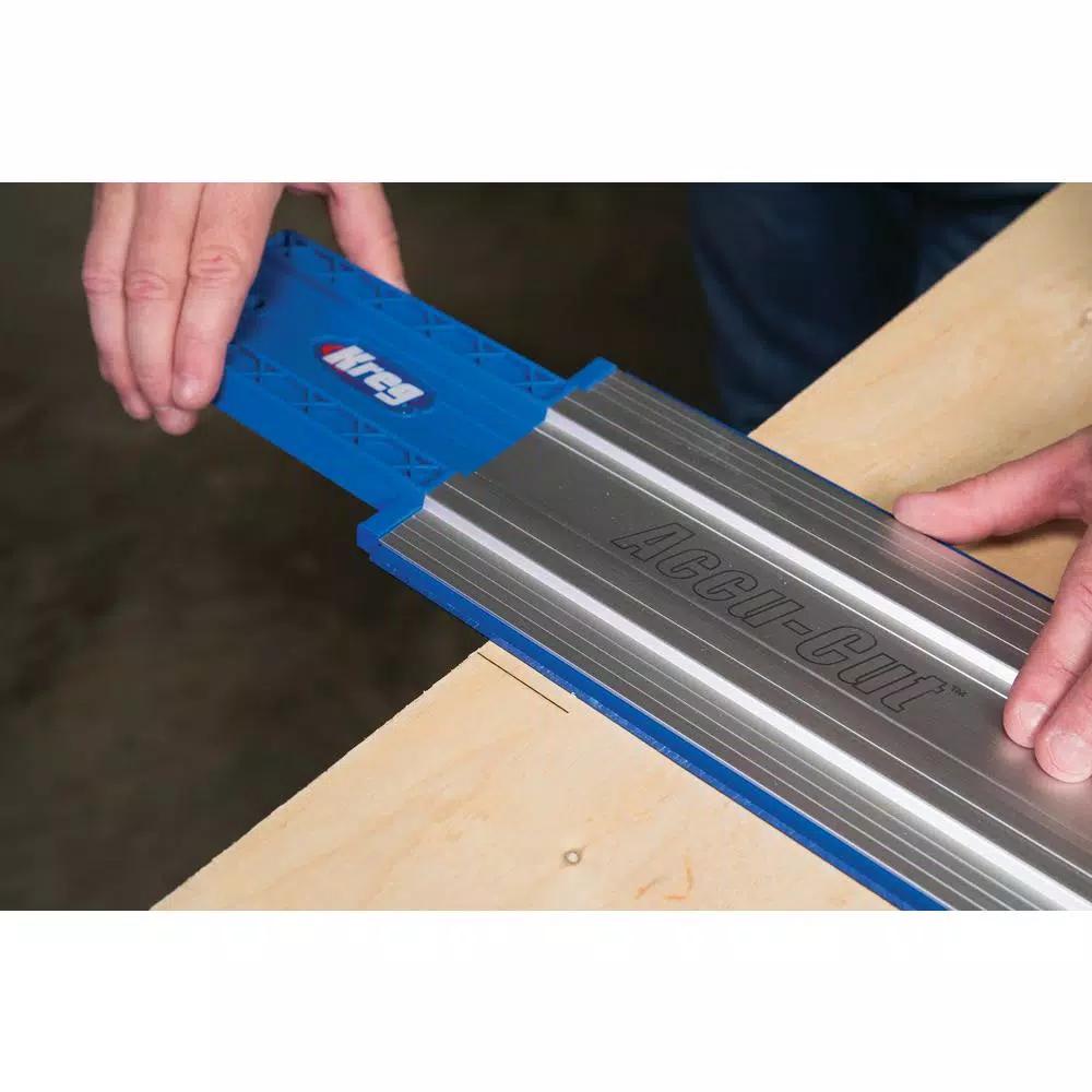 Kreg Accu-Cut and Rip-Cut Circular Saw Track Guide and Rip-Cut Combo with Universal Saw Sled