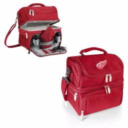 Picnic Time Pranzo Detroit Red Wings Red Insulated Lunch Bag and Picnic Tote with Flatware Set thumbnail 2