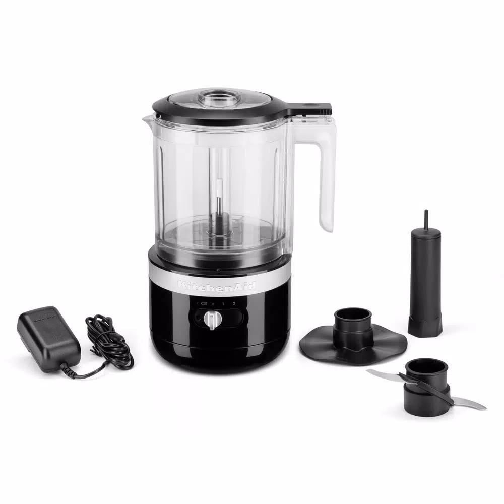 KitchenAid Cordless 5-Cup Food Chopper, Onyx Black