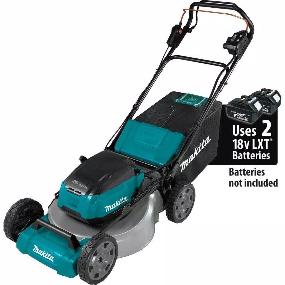 Makita 21 in. 36V LXT Brushless Self-Propelled Cordless Lawn Mower Kit with 4 Batteries and Charger