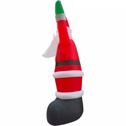 Fraser Hill Farm 20 ft. Pre-Lit Traditional Santa Christmas Inflatable thumbnail 6