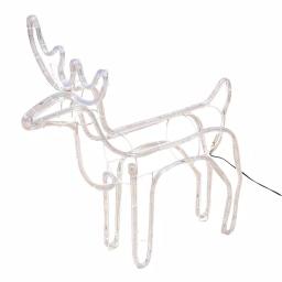 Luxen Home 25 in. LED White Rope Light Standing Reindeer - Indoor/Outdoor Christmas Decoration thumbnail 1
