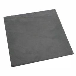 Creative Home Natural Black Slate 12 in. x 12 in. Square Serving Board and Cheese Platter thumbnail 2