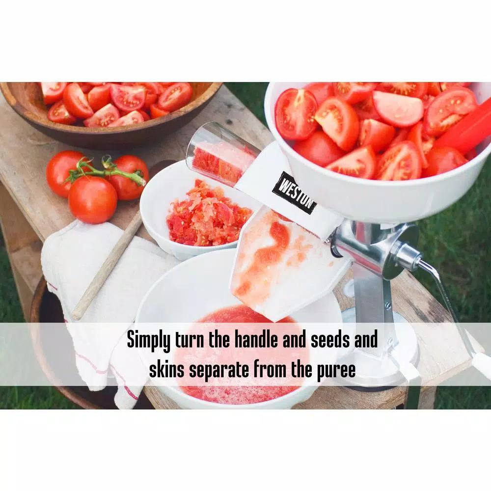 Weston Tomato Strainer and Fruit Press Sauce Maker with Stainless Steel Screen