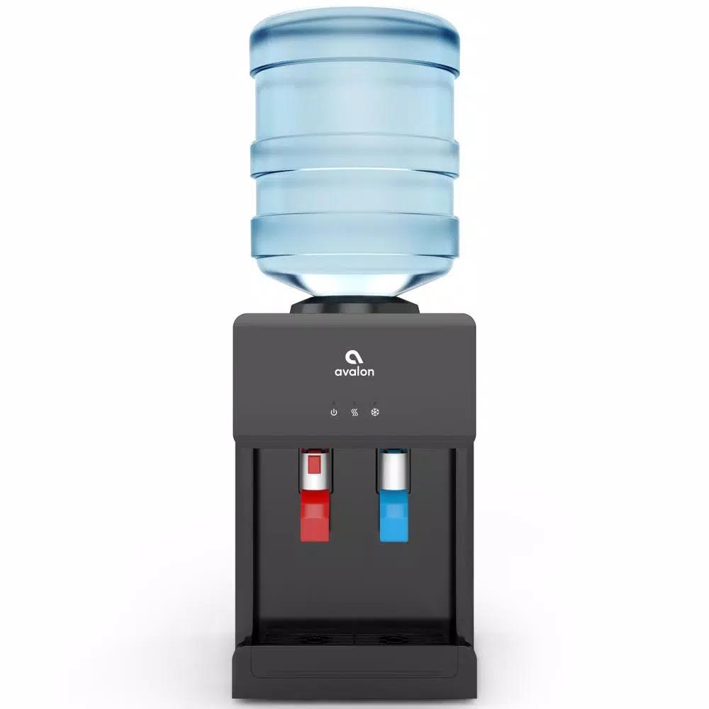 Avalon Countertop Top Loading Water Cooler Dispenser, Hot & Cold, Black