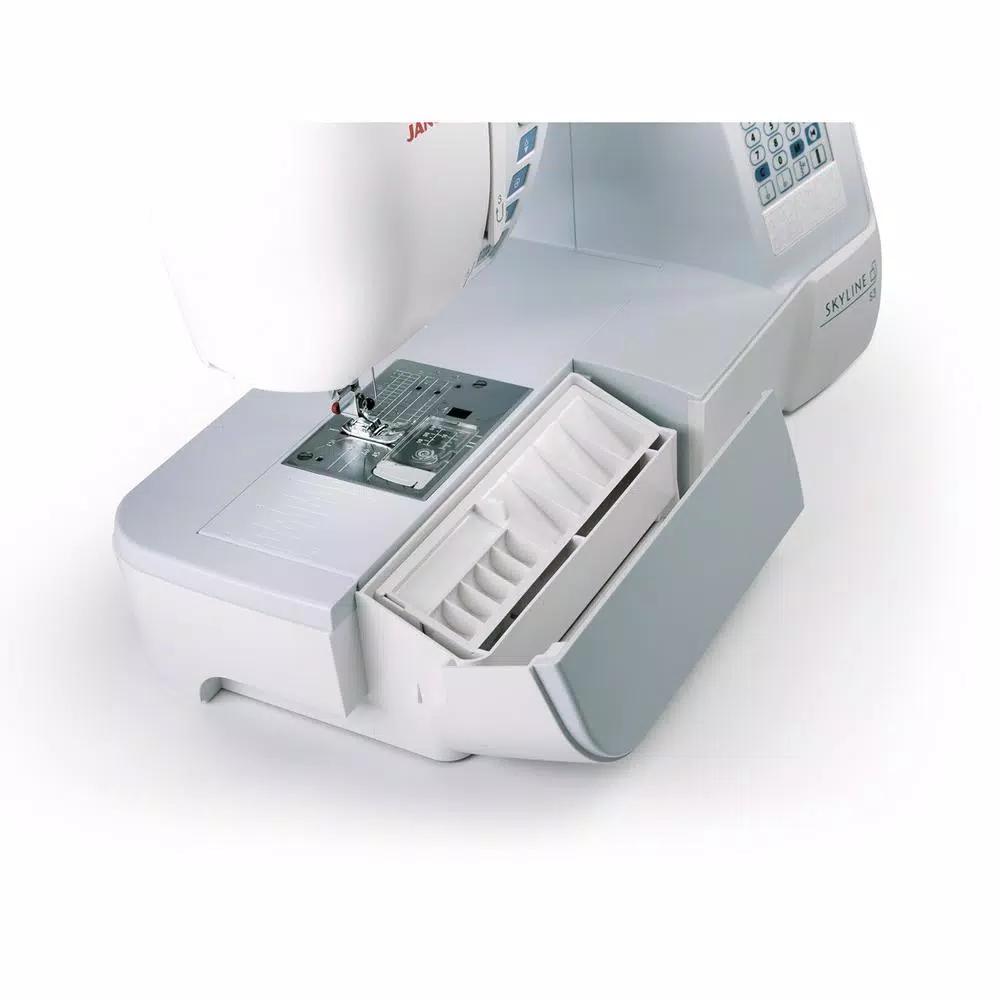 Janome Skyline S3 120-Stitch Sewing Machine with Large Workspace and Superior Feed System Plus