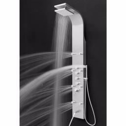 AKDY 65 in. Stainless Steel 8-Jet Shower Panel System with Rainfall Head, Handshower & Tub Spout thumbnail 2