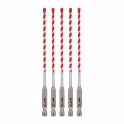 Milwaukee SHOCKWAVE 5/32 in. Carbide Hammer Drill Bits, 5-Pack thumbnail 8