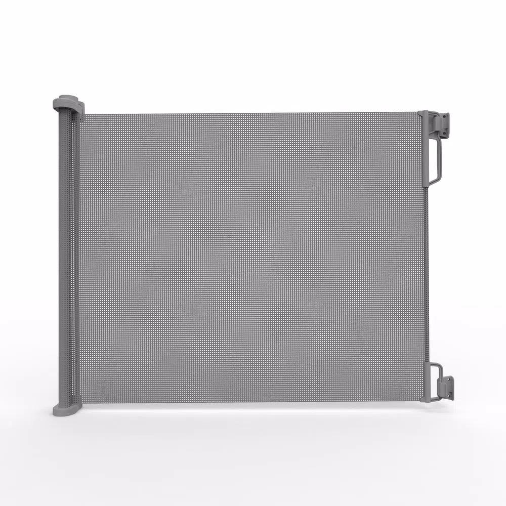 Perma Child Safety 33 in. Outdoor Retractable Gate, Extra Wide up to 71 in., Gray
